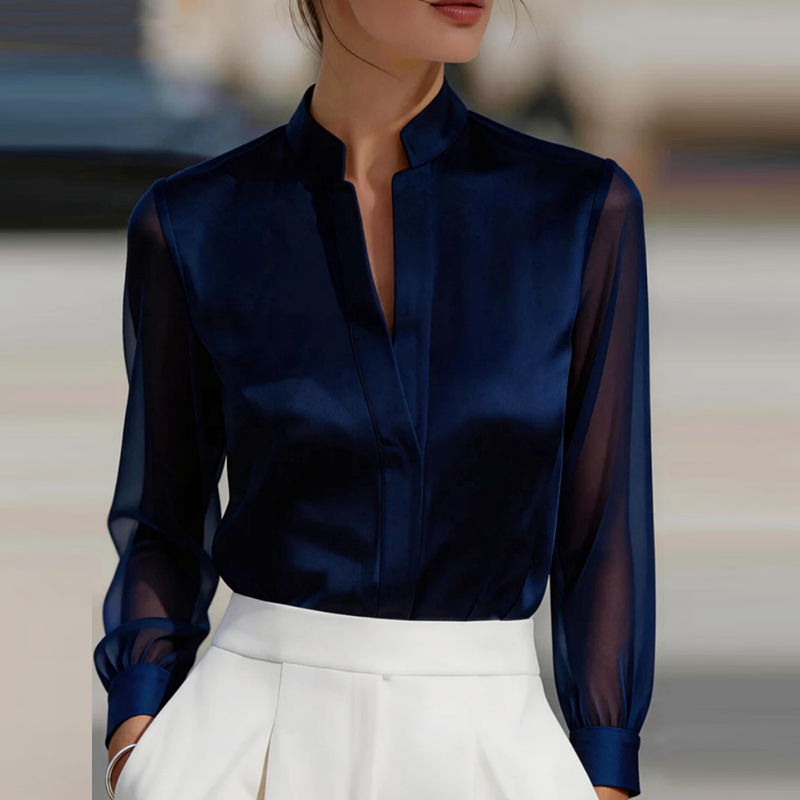 New Mesh See Through Fashion S - Silk Blouse recension och pris