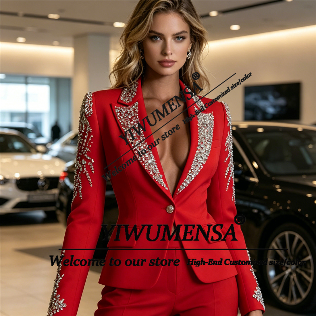 Luxury Women Suits 2 Pieces Se - Womens Blazer recension och pris