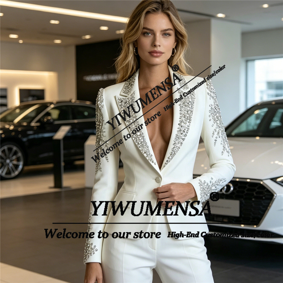 Luxury Women Suits 2 Pieces Se - Womens Blazer recension och pris