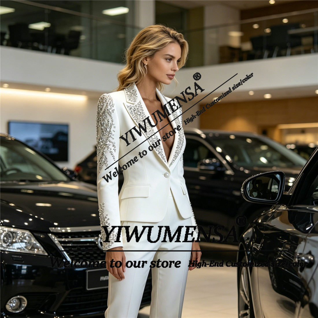 Luxury Women Suits 2 Pieces Se - Womens Blazer recension och pris