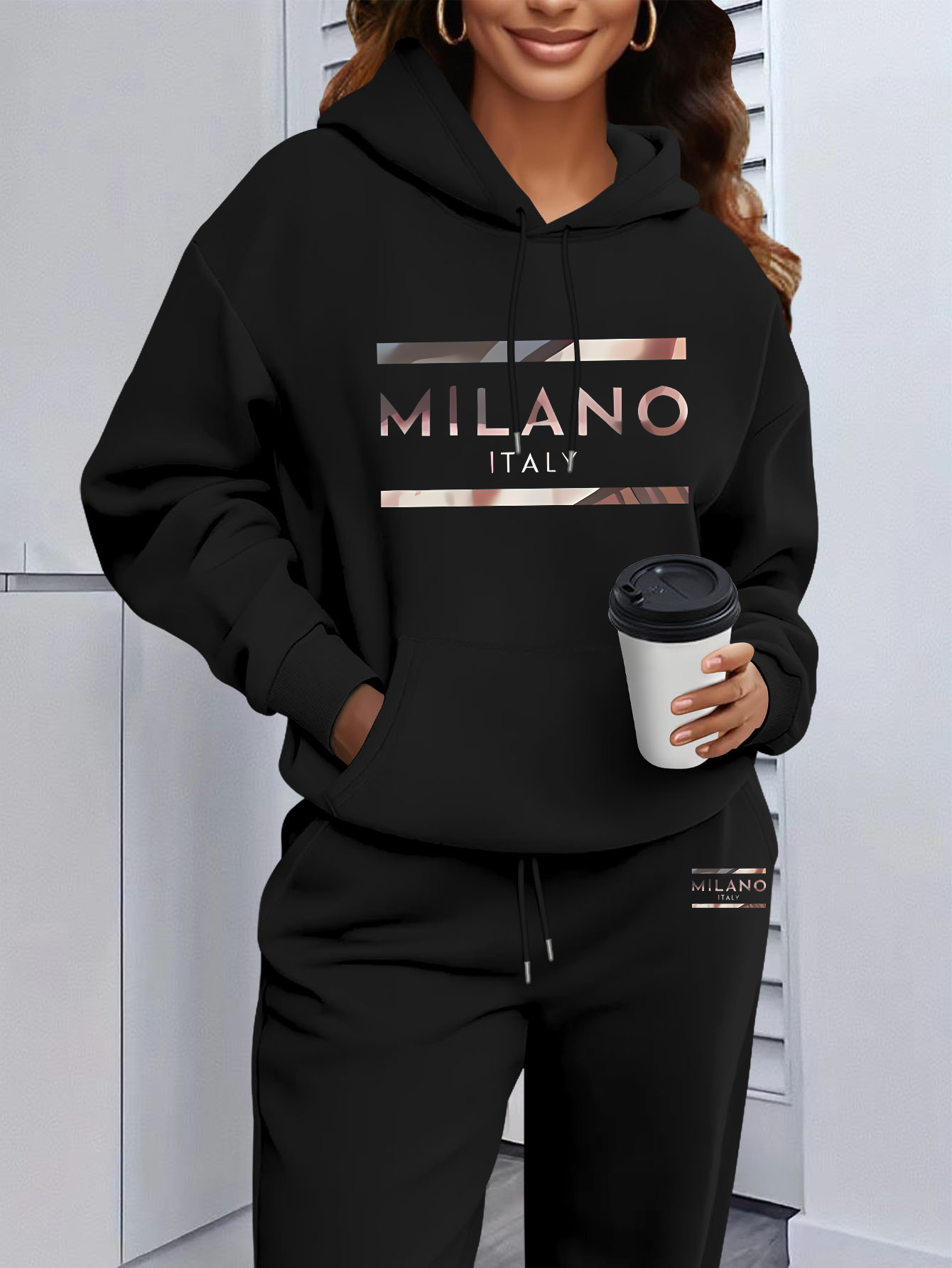 2026 Womens Print Hooded Sweat - Womens Suit recension och pris