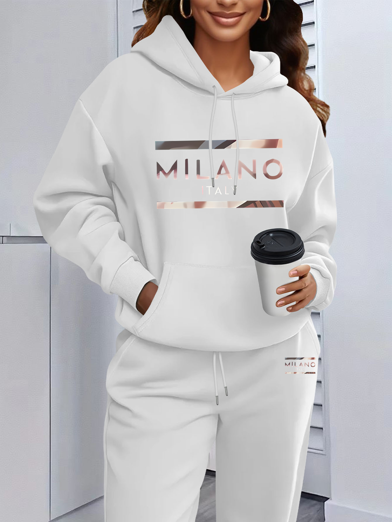 2026 Womens Print Hooded Sweat - Womens Suit recension och pris