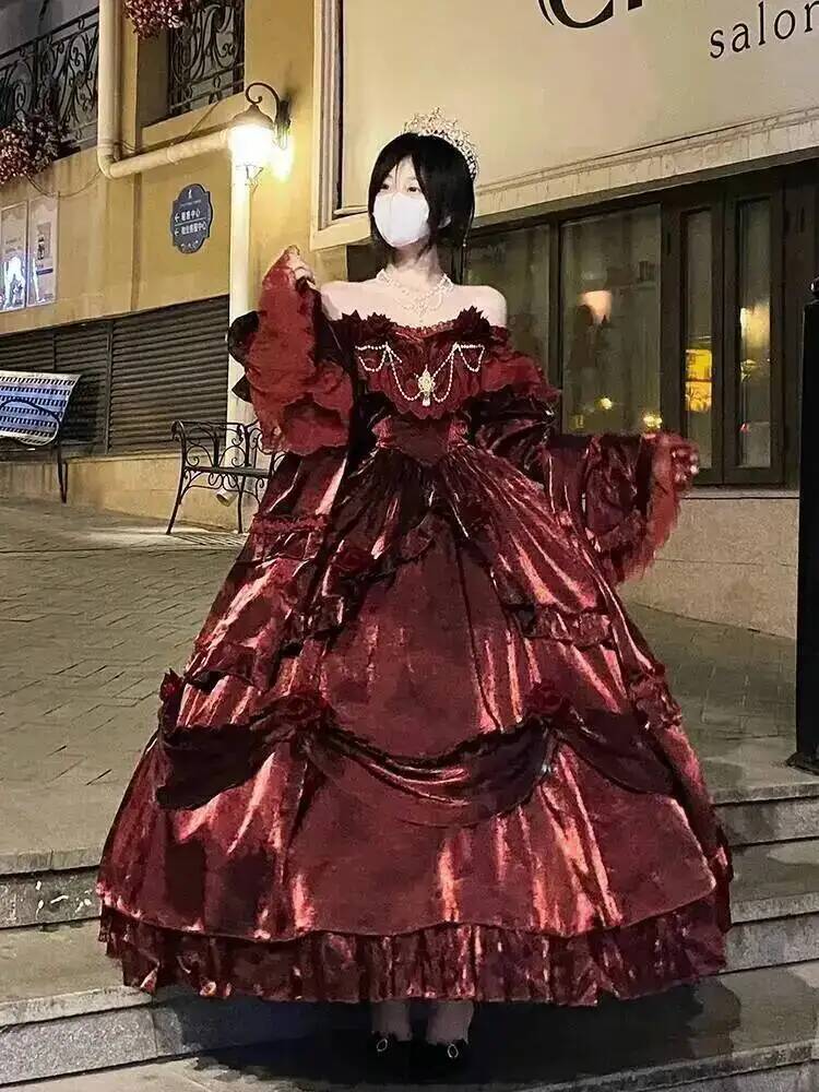 Beauty Princess Dress Red Loli - Formal Skirt recension och pris