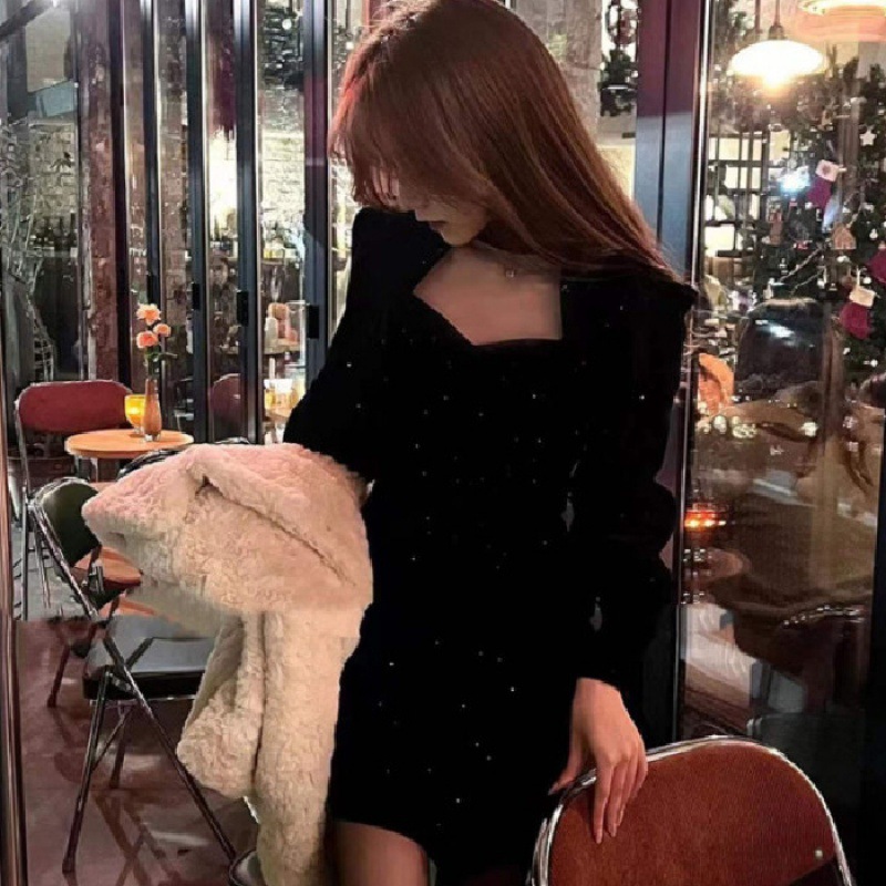 Fine Sparkling Velvet Dress Wo - Women'S Red Formal Wear recension och pris